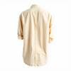 Slim Fit Linen Shirt Beige M