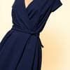 Wrap Dress Navy XL