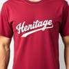 Heritage Script Tee Burgundy S
